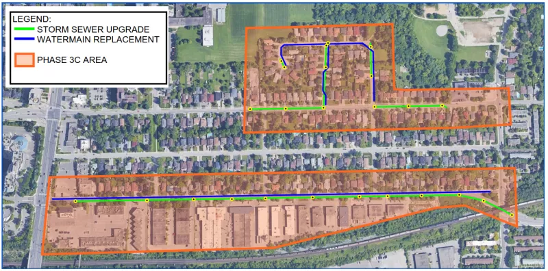 Location Map for Phase 3C of West Thornhill Project