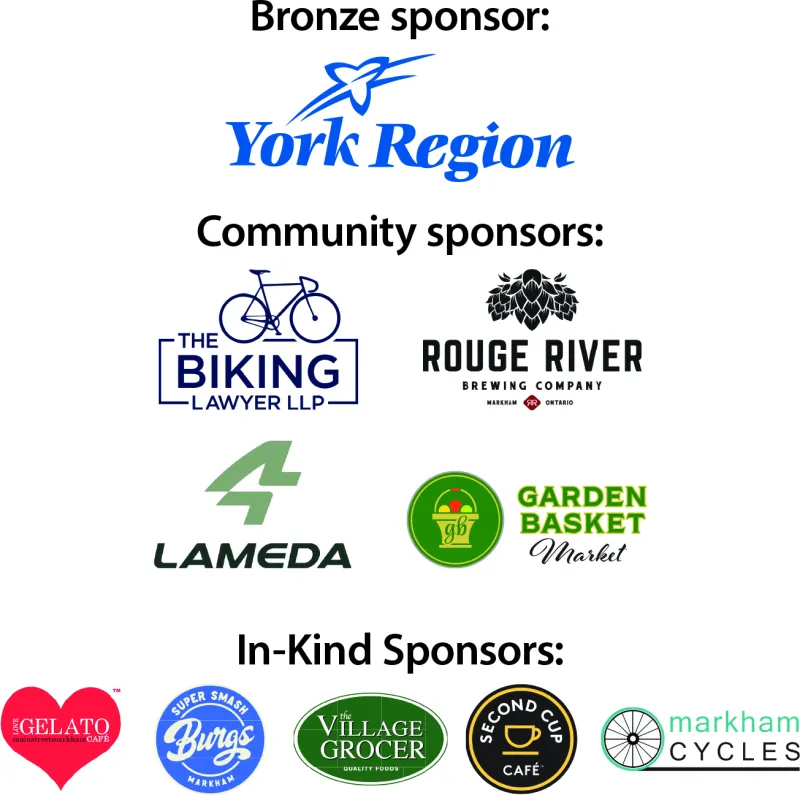 Markham Cycling Day 2025 Sponsors