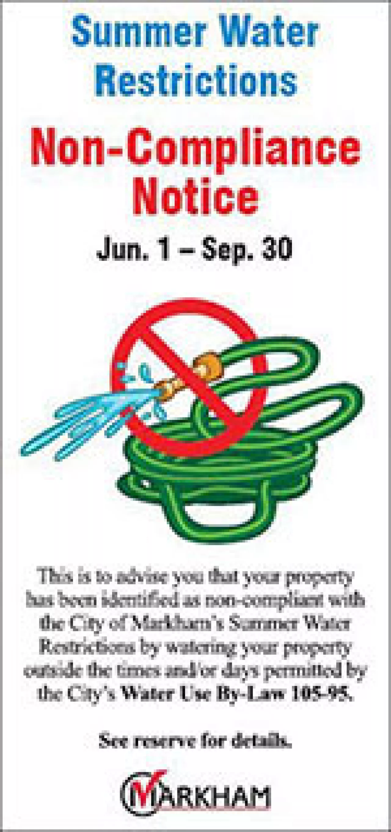 non compliance notice