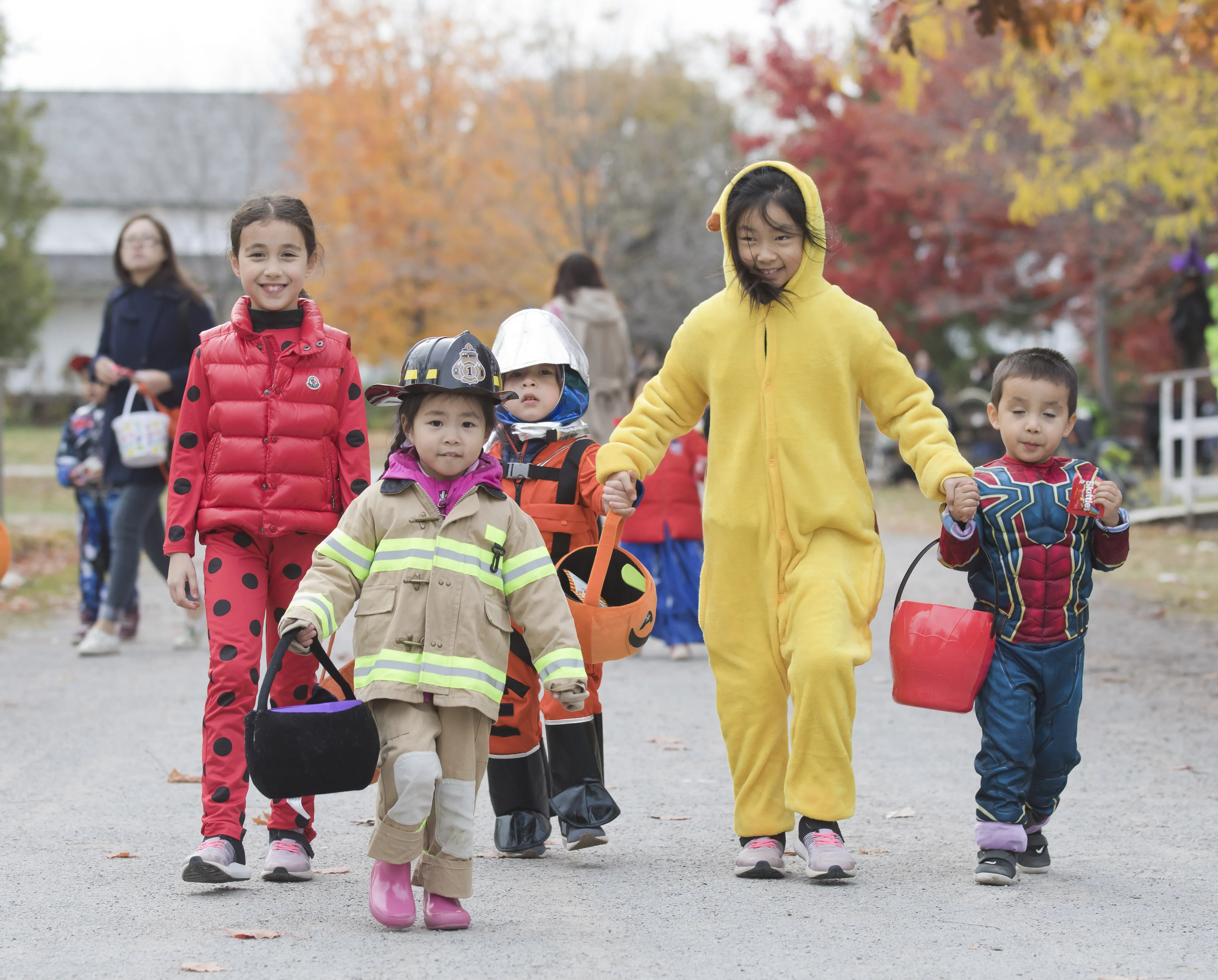 Children in costume at ScaryFest.